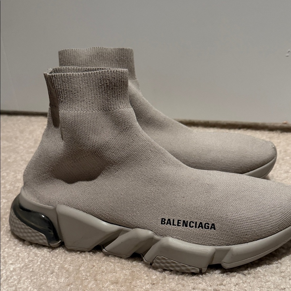Balenciaga Men's Gray Sock Sneakers